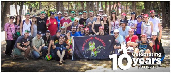 Sant Jordi Hostels Barcelona 10 year anniversary celebration Sant Jordi Hostels Barcelona 10 year anniversary celebration
