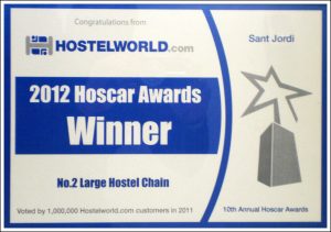 Hoscar Award 2012 No 2 Best Large Hostel Chain