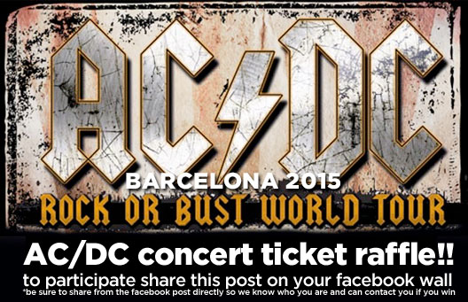 acdc 2015 concert raffle