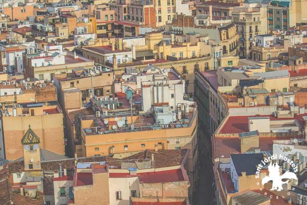 Barcelona Gothic Quarter - from above
