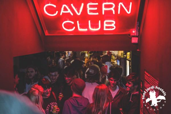 Cavern Club Sign - Rock Palace Hostel Barcelona