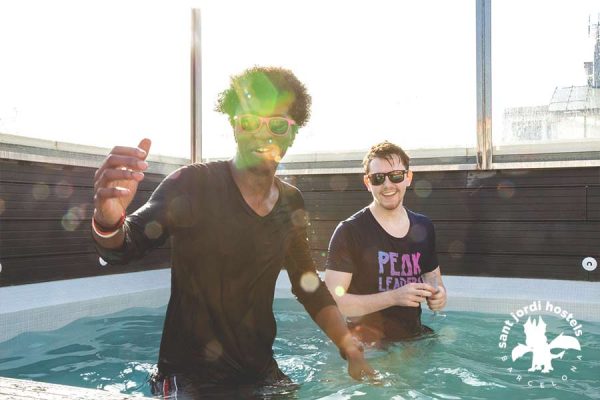 In the Pool - Rock Palace Hostel Barcelona