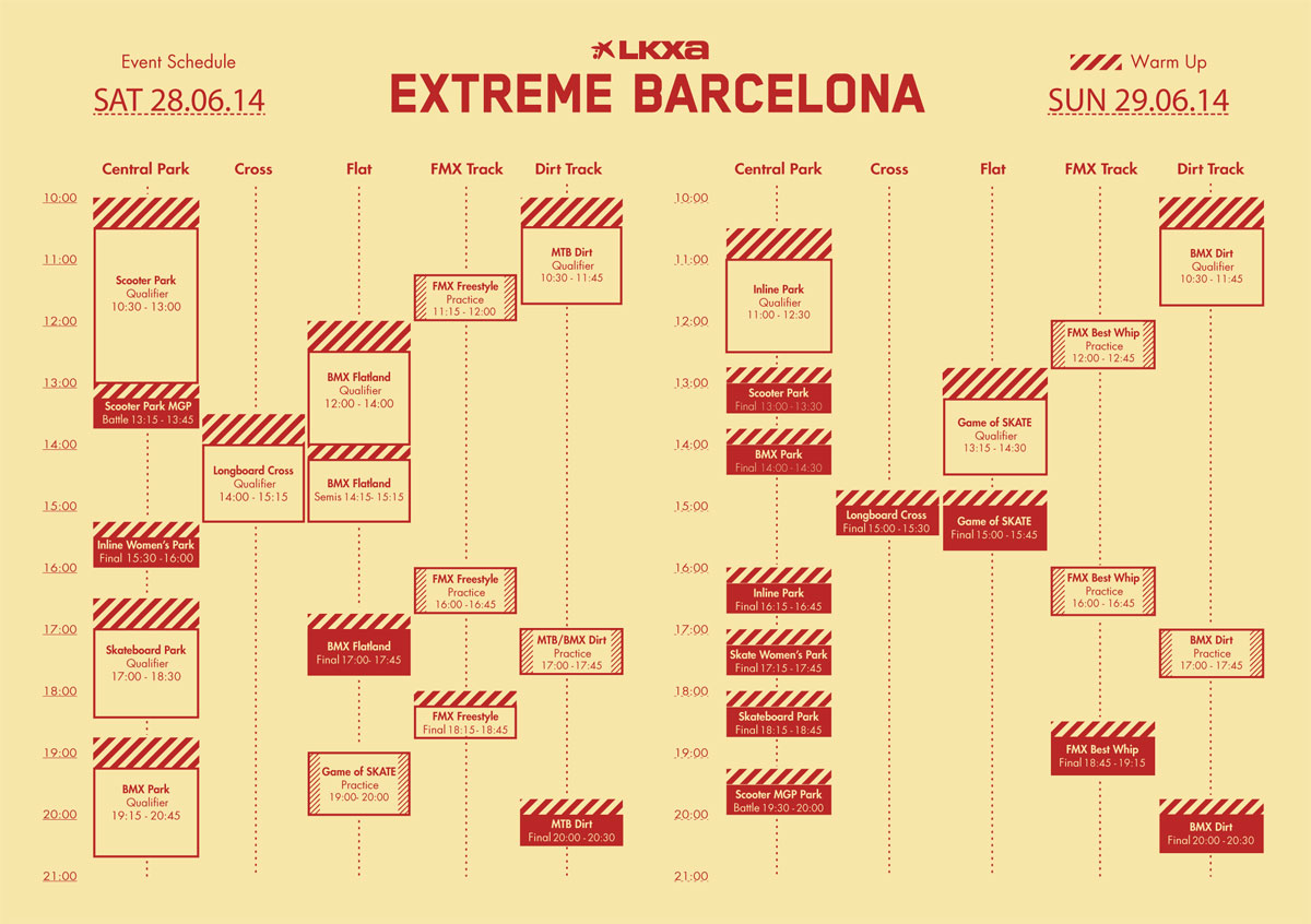 Event Schedule Extreme Barcelona