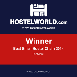 HOSCAR award 2014 best small hostel chain