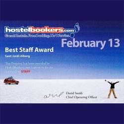 best staff award 2013 hostelbookers