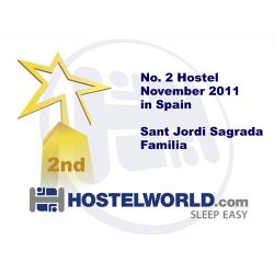 Hostelworld Hostel Award November 2011 Hostel Sagrada Familia