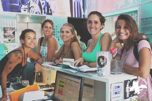 The Reception - Rock Palace Hostel Barcelona