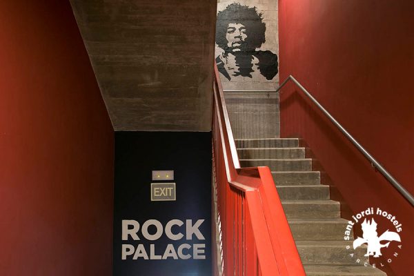 Emergency Stairwell - Rock Palace Hostel Barcelona