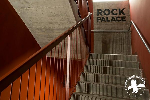 Back Stairwell - Rock Palace Hostel Barcelona