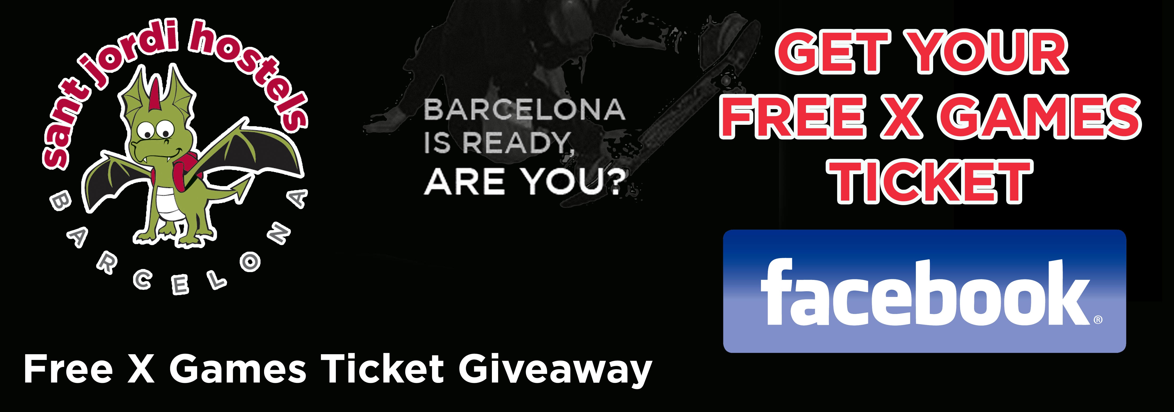 free x games barcelona ticket giveaway
