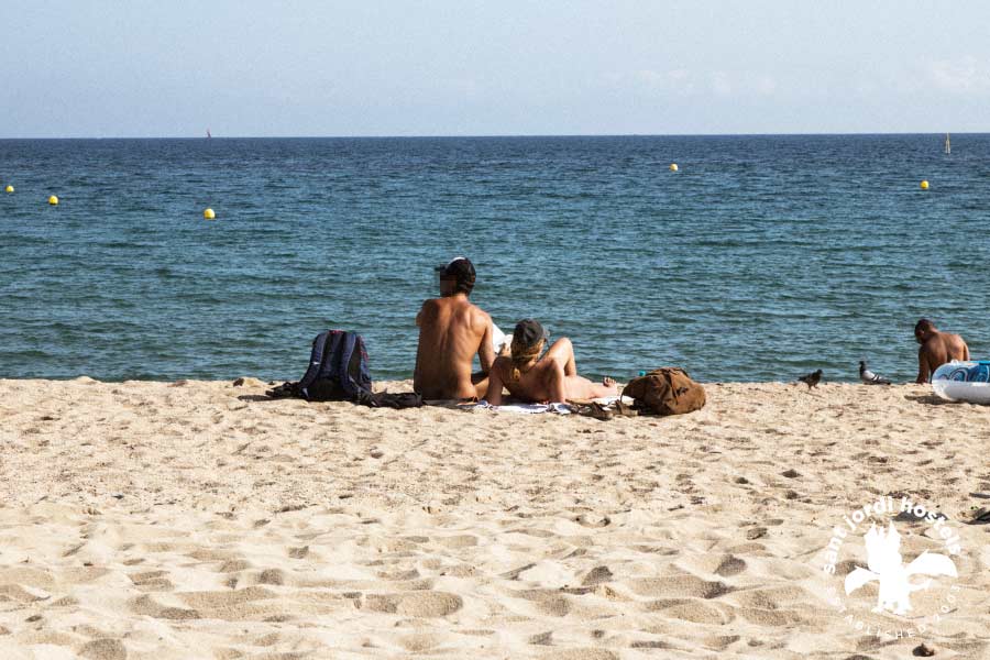 Euro Topless Beach Videos - Barcelona Nude Beaches - Sant Jordi Hostels