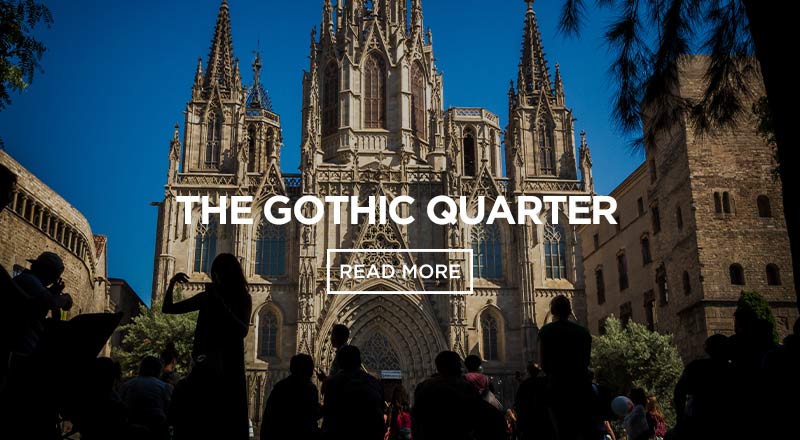 Camina por los callejones antiguos y disfruta de la historia mágica del barrio gótico de Barcelona