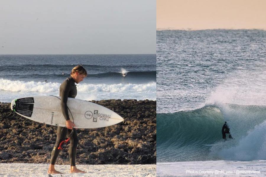 local barcelona surfer