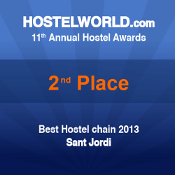 HOSCAR awards 2013 2nd best hostel chain worldwide