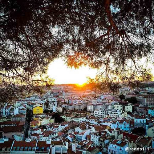 lisbon sunset