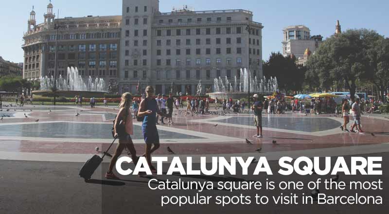 Catalunya Square in Barcelona Sant Jordi Hoste Catalunya Square in Barcelona Sant Jordi Hoste