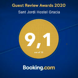 Google Review Awards 2020 Sant Jordi Hostels Gracia