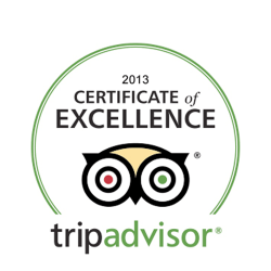 Tripadvisor Certificate of Excellence 2013