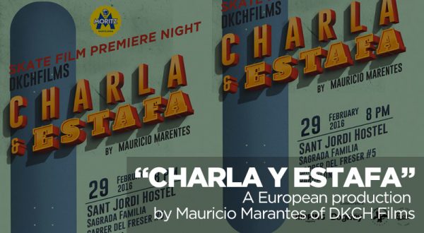 charla y estafa skate film premiere in barcelona