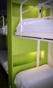 high tech hostels in barcelona_bed cubby