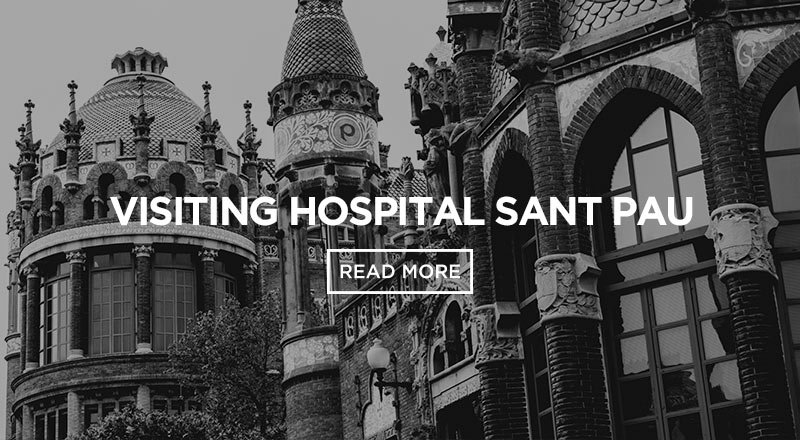 Visit the hospital Sant Pau and discover masterpieces by Lluis Domenech i Montaner.