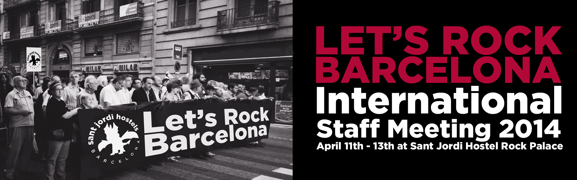 international hostel staff meeting 2014 Lets rock Barcelona