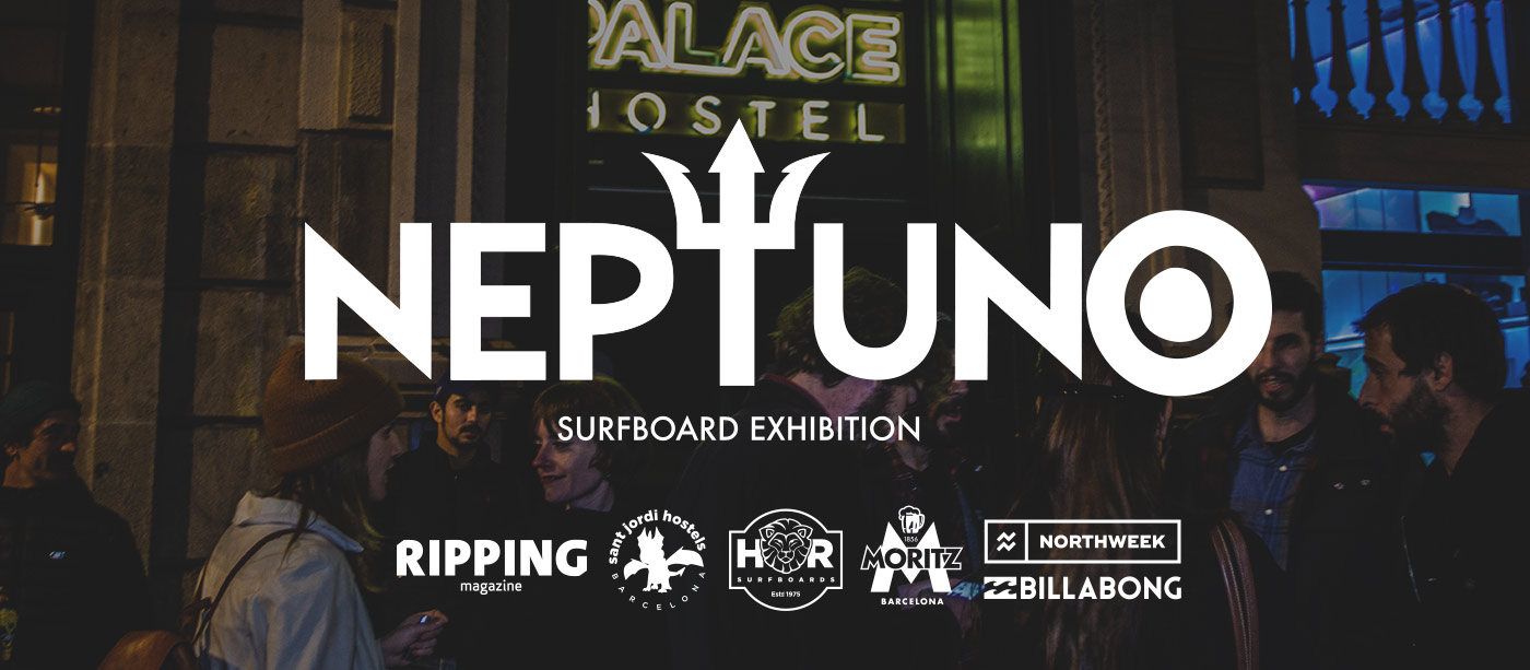 Neptuno surfboard art expo Barcelona - sponsor