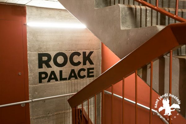 Industrial Stairwell - Rock Palace Hostel Barcelona