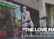 The love man bikes through Barcelona