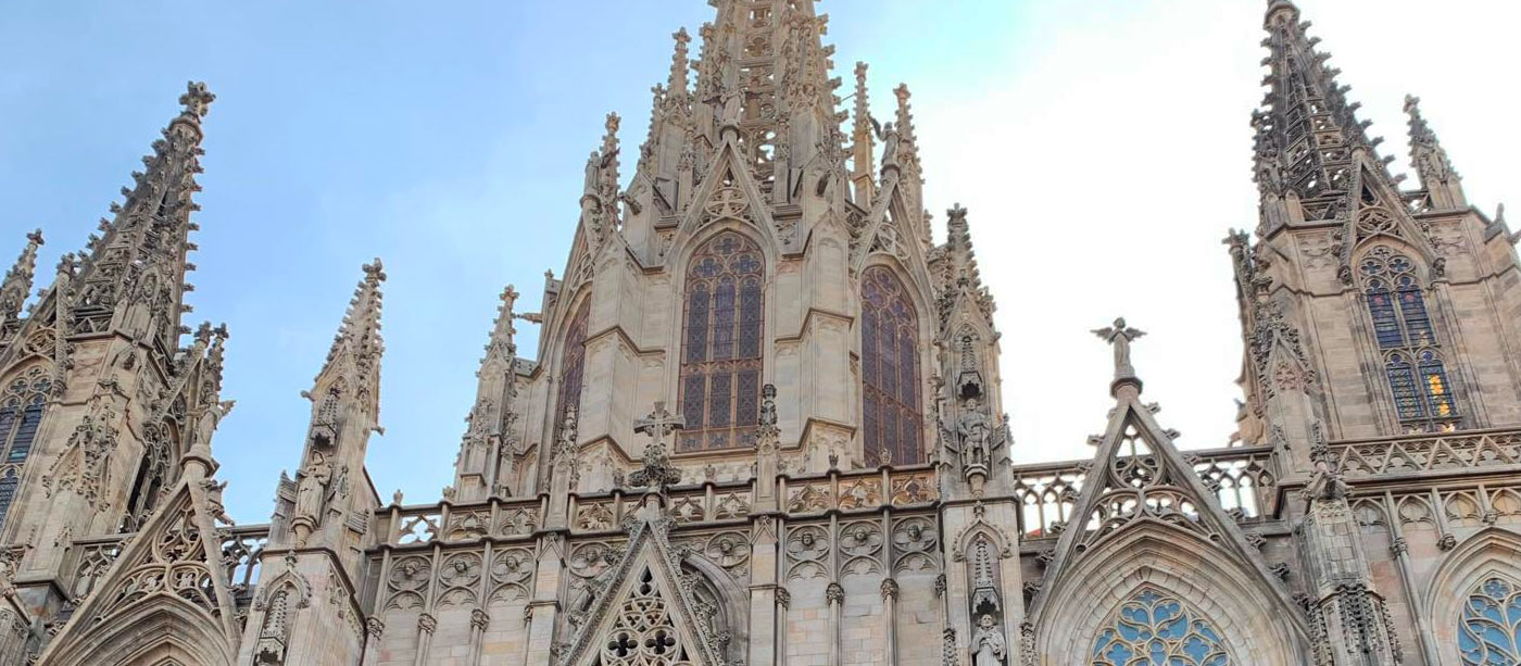 Decorative details of Barcelona's Cathedral