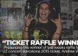 U2 concert ticket raffle winner