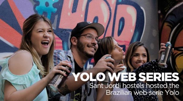yolo web seris at sagrada familia hostel in Barcelona